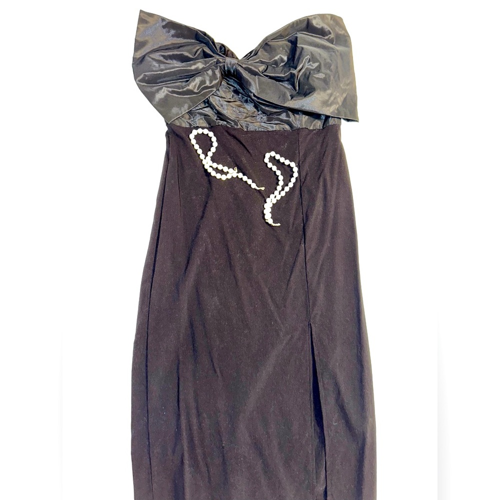 River Island bow midi dress with embellished straps, Size 10